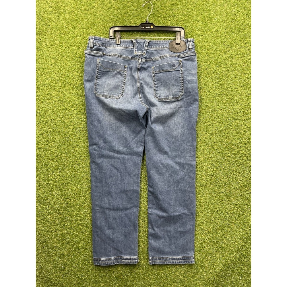 LAPG Terrain Flex Jeans Mens 40x32 Slim Fit Straight Leg Dark Blue Stretch Denim